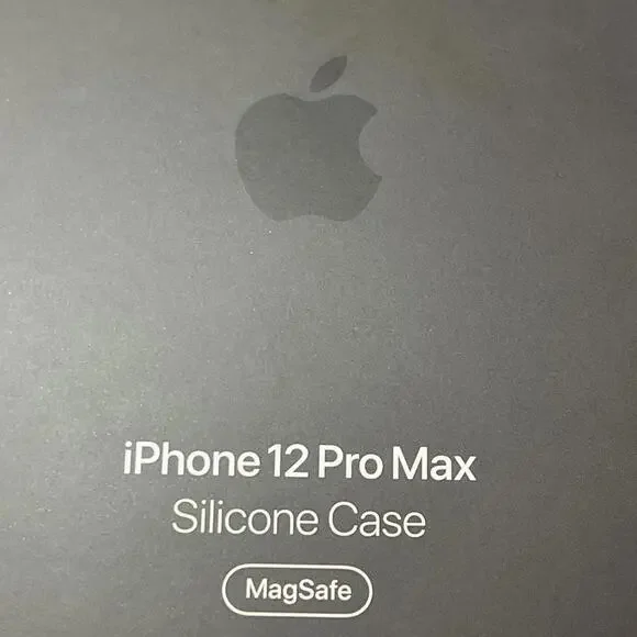 NIB Apple iPhone 12 Pro Max #A2498 Black Silicone MagSafe Case Factory Sealed - Picture 1 of 9